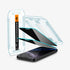 מגן מסך לסדרת iPhone 16 מבית Spigen GLAS.tR EZ Fit Privacy